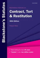 Blackstone's Statutes on Contract, Tort & Restitution
