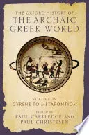 The Oxford History of the Archaic Greek World
