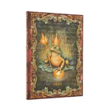 2026 The Brothers Grimm, Frog Prince (Fairy Tale Collection) Midi 12-month Horizontal Hardcover Flexi Dayplanner 2026 (Elastic Band Closure)