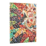 2026 Gaudi's Sun (Gaudi’s Mosaics) Midi 12-month Verso Hardcover Flexi Dayplanner 2026 (Wrap Closure)