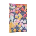2026 Monet's Chrysanthemums Maxi 12-month Vertical Hardcover Flexi Dayplanner 2026 (Elastic Band Closure)