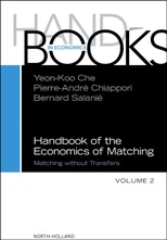Handbook of the Economics of Matching