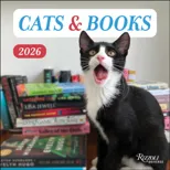 Cats and Books 2026 Wall Calendar