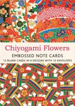 Chiyogami Flowers Embossed Note Cards - 12 Cards