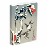 Journal Sparrows and Camellia in Snow by Hiroshige, Lined PB