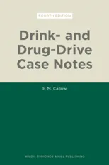 Drink- and Drug-Drive Case Notes
