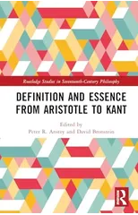 Definition and Essence from Aristotle to Kant