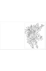 Large Print Flowers Colouring Book