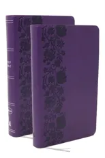 NKJV Personal Size End-of-verse Reference Bible with Journal SET, Purple Leathersoft, Comfort Print