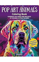 Pop Art Animals Coloring Book