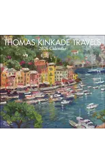 Thomas Kinkade Travels 2026 Deluxe Wall Calendar