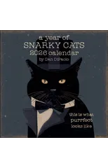 A Year of Snarky Cats 2026 Wall Calendar