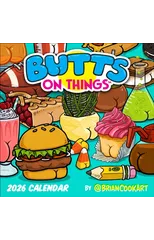 Butts on Things 2026 Wall Calendar