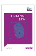 Foundations of Law - Criminal Law