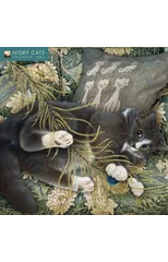 Ivory Cats by Lesley Anne Ivory Wall Calendar 2026 (Art Calendar)