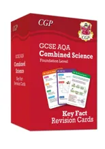 New GCSE Combined Science AQA Foundation Key Fact Revision Cards - Summary cards for quick revision