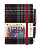 Auld Lang Synge Grey Mini Hardback Notebook with Pen; 10.5cm x 7cm