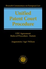 Unified Patent Court Procedure