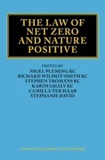 The Law of Net Zero and Nature Positive