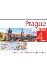 Prague PopOut Map - pocket size, pop up map of Prague city centre