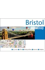 Bristol PopOut Map - pocket size, pop up map of Bristol city centre