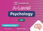 SnapRevise A-Level Psychology Summary Notes