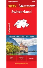 Switzerland 2025 - Michelin National Map 729