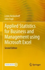 Applied Statistics for Business and Management using Microsoft Excel
