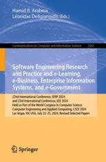Software Engineering Research and Practice and e-Learning, e-Business, Enterprise Information Systems, and e-Government