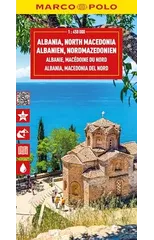Albania and North Macedonia Marco Polo Map