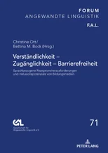 Verstaendlichkeit - Zugaenglichkeit - Barrierefreiheit