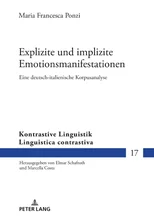 Explizite Und Implizite Emotionsmanifestationen