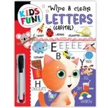 Kids Fun! Reusable Wipe And Clean Book - Embark On An Exciting Journey Exploring Capital Letters / Alphabet And Enhance Early Learning Skills Through Playful Interaction