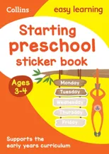 Starting preschool Sticker Book Ages 3-4