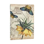 Golden Fritillaria Midi Unlined Softcover Journal (Elastic Band Closure)