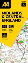 AA Road Atlas Midlands & Central England