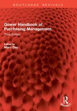 Gower Handbook of Purchasing Management