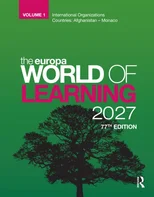 Europa World of Learning 2027 Volume 1