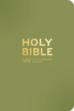 NIV Pocket Olive Green Bible with Gold Zip