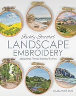 Richly Stitched Landscape Embroidery