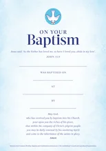 Baptism Certificates Contemporary (pack of 20)