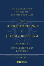The Correspondence of Jeremy Bentham, Volume 14