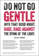 Do Not Go Gentle Poster Poem