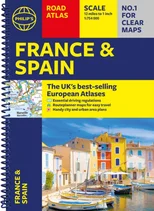 Philip's France and Spain Road Atlas