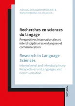 Recherches en Sciences du langage / Research in Language Sciences