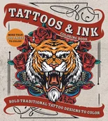 Tattoos & Ink Coloring Book
