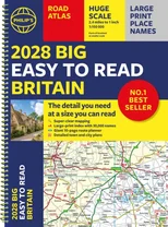 2028 Philip's Big Easy to Read Road Atlas of Britain (A3 Spiral)