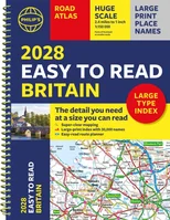 2028 Philip's Easy to Read Road Atlas of Britain (A4 Spiral)